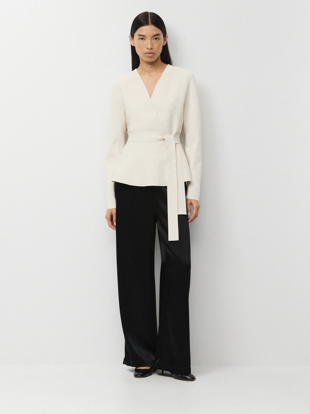 NWT Aritiza Babaton Cream Wrap Sweater Cardigan